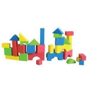 Edushape Educolor Building Blocks, Set of 80 立ちはだかる 手あそび フィギュア-フィギュア本体