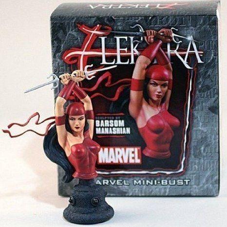 Elektra Mini Bust by Bowen Designs! 図形 手あそび あやつり人形 フィギュア-ゲーム、おもちゃ