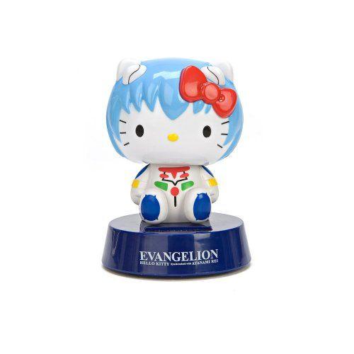 Evangelion X Hello Kitty(ハローキティ) ハローキティ Rei Ayanami Solar Powered Bobble Head Figure