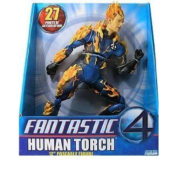 Fantastic 4 (ファンタスティック4) Movie 12 Human Torch Figure - Johnny Storm Version Deluxe Marvel