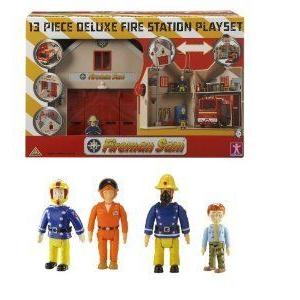 Fireman Sam BUNDLE - Deluxe Fire Station \u0026 2 フィギュア Packs - Quad Bike Sam \u0026 Pilot Tom \u0026 Sam wi