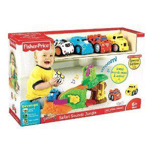 Fisher Price Lil' Zoomers Safari Sounds Jungle ミニカー ミニチュア 模型 プレイセット自動車 ダイキ
