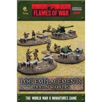 Flames of War: Log Emplacement Dug In Markers フィギュア おもちゃ 人形