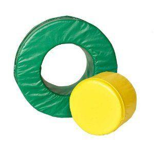 Foamnasium Circle in Circle, Green/Yellow ブロック おもちゃ