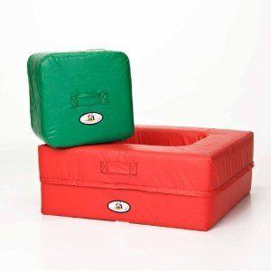 Foamnasium Square in Square, Red/Green ブロック おもちゃ