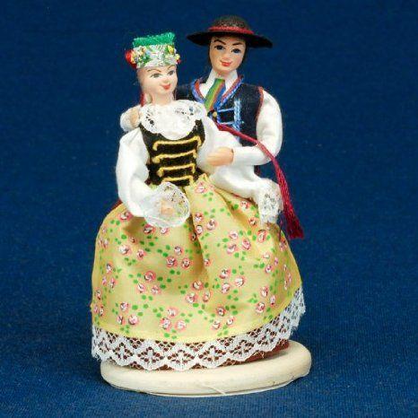 Folk Doll - Slask, Rozbarskie Couple 5.25 inches お人形さん あやつり人形 図形 フィギュア本体-フィギュア-ゲーム、おもちゃ