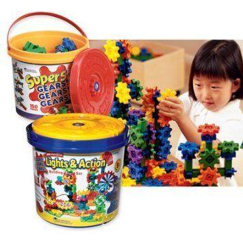 Gears Construction Tubs: Set of 2 ブロック おもちゃ