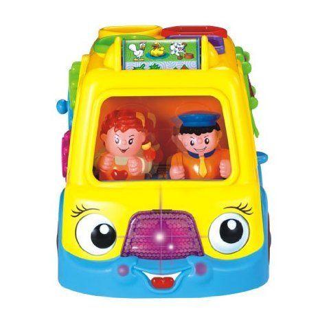 Generic Electric Sightseeing Bus Toy with Building Blocks for Under Three-year-old Baby ミニカー