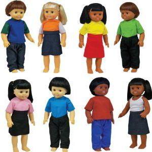 Get Ready Kids Multicultural Dolls, Set of 8 お人形さん あやつり人形 図形