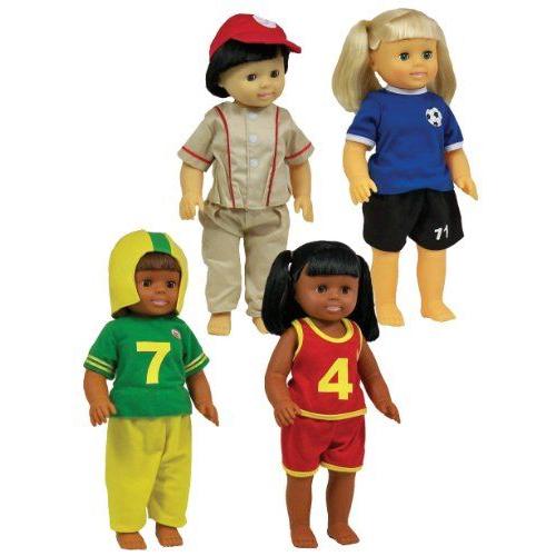 Get Ready Kids Sports Doll Clothes - Set of 4 Outfits ドール 人形 フィギュア_1