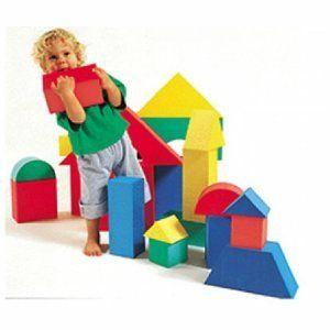 GIANT BLOCKS 16/PK 4-1/3 THICK 立ちはだかる 手あそび フィギュア-ゲーム、おもちゃ
