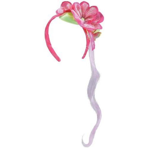 Girls Thumbelina Tiara With Hair Extensions (As Shown;One Size) ドール 人形 フィギュアの画像