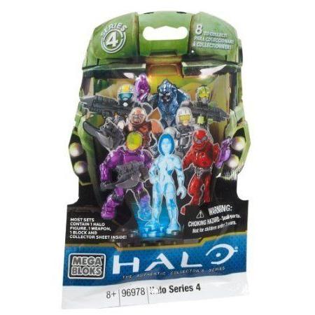 Halo (ヘイロー) Wars Mega Bloks (メガブロック) LOOSE Mini フィギュア 人形 Yellow Silver UNSC ODST