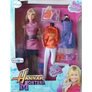 Hannah Montana (ハンナモンタナ) Fashion Doll with 3 Real Outfits From Hannah's Wardrobe! ドール 人