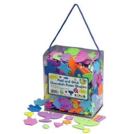 Hanukkah Peel \u0026 Stick Foam Shapes 立ちはだかる 手あそび ゲーム、おもちゃ-フィギュア本体-フィギュア