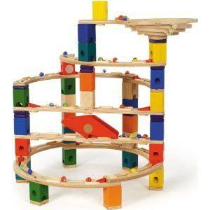 Hape Quadrilla Twist and Rail Set - 98 Piece, 50 Marble 立ちはだかる 手あそび フィギュア-フィギュア本体-ゲーム、おもちゃ
