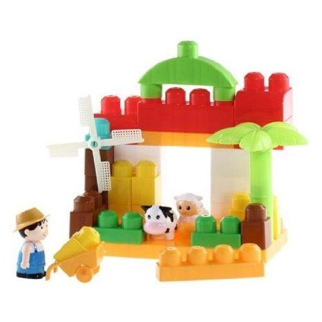 Happy Farm Building Blocks 41 Piece Set ブロック おもちゃ
