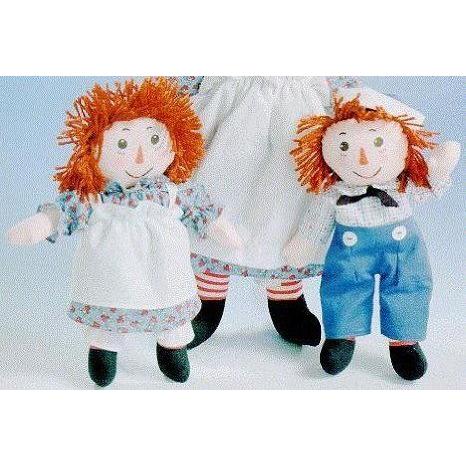 Hasbro (ハスブロ) Raggedy Ann \u0026 Andy Dolls 12 Pair - Made in 2000 (printed faces) **Only ONE pair