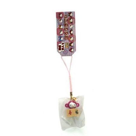 Hello Kitty(ハローキティ) ~ 2 Chinese Zodiac Lucky Fortune Cell Phone Charm- Monkeyの画像