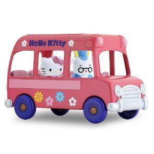 Hello Kitty(ハローキティ): スクールバス ミニカー ミニチュア 模型 プレイセット自動車 ダイキャスト｜worldfigure