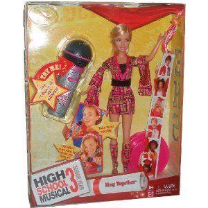 High School Musical 3 Senior Year Sing Together 11 Inch Doll - SHARPAY with Microphone and Display