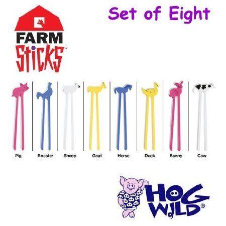 Hog Wild Farm Sticks - SET OF EIGHT (10490)