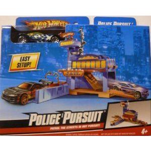 HOT WHEELS (ホットウィール) - POLICE PURSUIT PLAY SET ミニカー ミニチュア 模型 プレイセット自動車