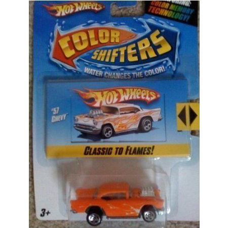 Hot Wheels (ホットウィール) Color Shifters 57 Chevy (シボレー) Classic to Flames Orange ミニカー