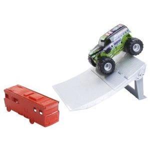 Hot Wheels (ホットウィール) Monster Jam Mega Crash Ramp プレイセット ミニカー 細密画 ひな形 プレ フィギュア-フィギュア本体