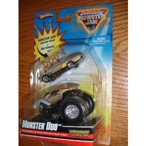 HOT WHEELS (ホットウィール) MONSTER JAM MONSTER DUO MAXIMUM DESTRUCTION ミニカー 細密画 ひな形 ゲーム、おもちゃ-フィギュア本体-フィギュア