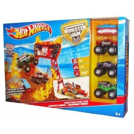 Hot Wheels (ホットウィール) Monster Jam Stunt Stadium World Finals Stunt Set ミニカー ミニチュア