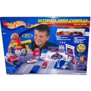 Hot Wheels (ホットウィール) ULTIMATE FORD COMPLEX 3 Great Sets In One! ミニカー 細密画 ひな形 プ ゲーム、おもちゃ-フィギュア