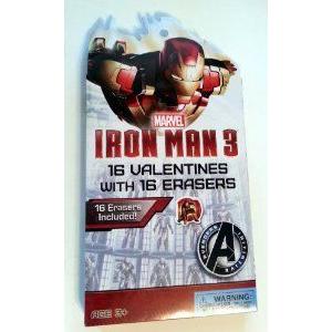 Iron Man (アイアンマン) 3 - 16 Valentines with Gift Erasers