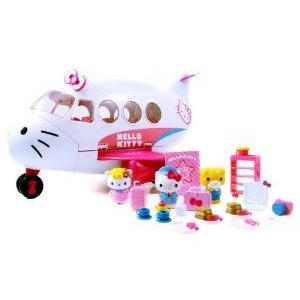 Jada Toys Hello Kitty(ハローキティ) Jet Plane Play Set ミニカー ミニチュア 模型 プレイセット自動車