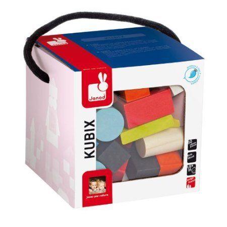 Janod 50 Construction Blocks 立ちはだかる 手あそび ゲーム、おもちゃ-フィギュア本体-フィギュア