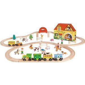Janod Story Express Farm ブロック おもちゃ