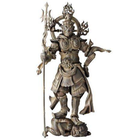 Kaiyodo Takeya Revoltech アクションフィギュア 人形: #005 Jikokuten Wooden Version フィギュア おも