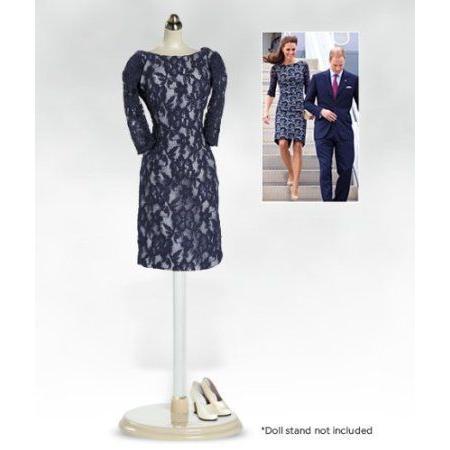 Kate Middleton Fashion Collection, North American Tour Blue Lace Dress お人形さん あやつり人形 図形 フィギュア本体-ゲーム、おもちゃ-フィギュア