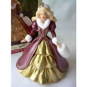 Keepsake Ornament, Holiday Barbie(バービー), Collector's Series, Handcrafted, Dated 1996, Sculpted フィギュア-フィギュア本体-ゲーム、おもちゃ