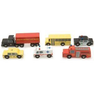 Le Toy Van New York カーセット ミニカー ミニチュア 模型 プレイセット自動車 ダイキャスト