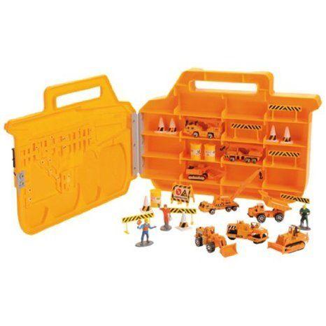 Let's Go Construction set with vehicles \u0026 more - 27 pc Set ミニカー ミニチュア 模型 プレイセット自