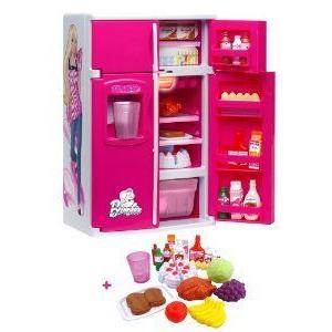 Lexibook Barbie(バービー) Fun Food Fridge お人形さん あやつり人形 図形 フィギュア-フィギュア本体-ゲーム、おもちゃ