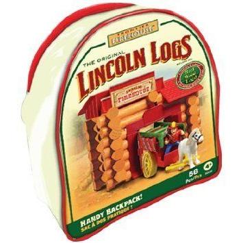 Lincoln Logs: Frontier Firehouse with Backpack Carrier ブロック おもちゃ_1