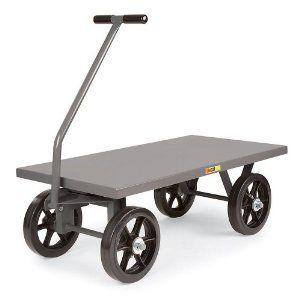 Little Giant Shop Wagons - 16 Pneumatic Wheels - 48Wx30D Deck - Flush Edges フィギュア本体-ゲーム、おもちゃ