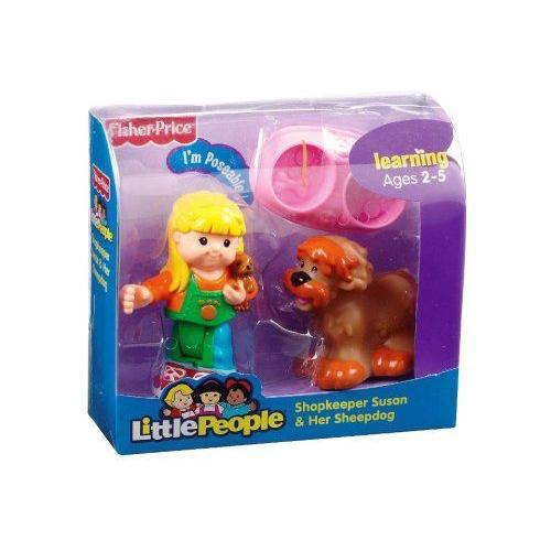 Little People Shopkeeper Susan \u0026 Her Sheepdog Figure Set 図形 ダイキャスト あやつり人形