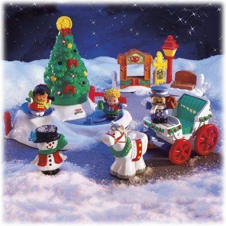 Little People Tree Lighting in Discovery Park Playset