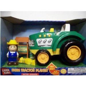 Little Tots Farm トラクター プレイセット ミニカー ミニチュア 模型 プレイセット自動車 ダイキャスト