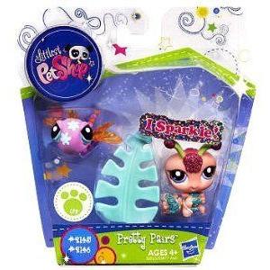 Littlest Pet Shop (リトルペットショップ) I Sparkle Pretty Pair フィギュアs Dragonfly Centipede