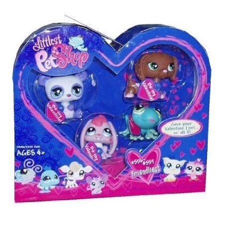 Littlest Pet Shop (リトルペットショップ) フィギュアs Exclusive Valentine's Day 4-Pack (Bunny, Frog_1