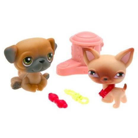 Littlest Pet Shop: Chihuahu and Pug フィギュア本体-フィギュア